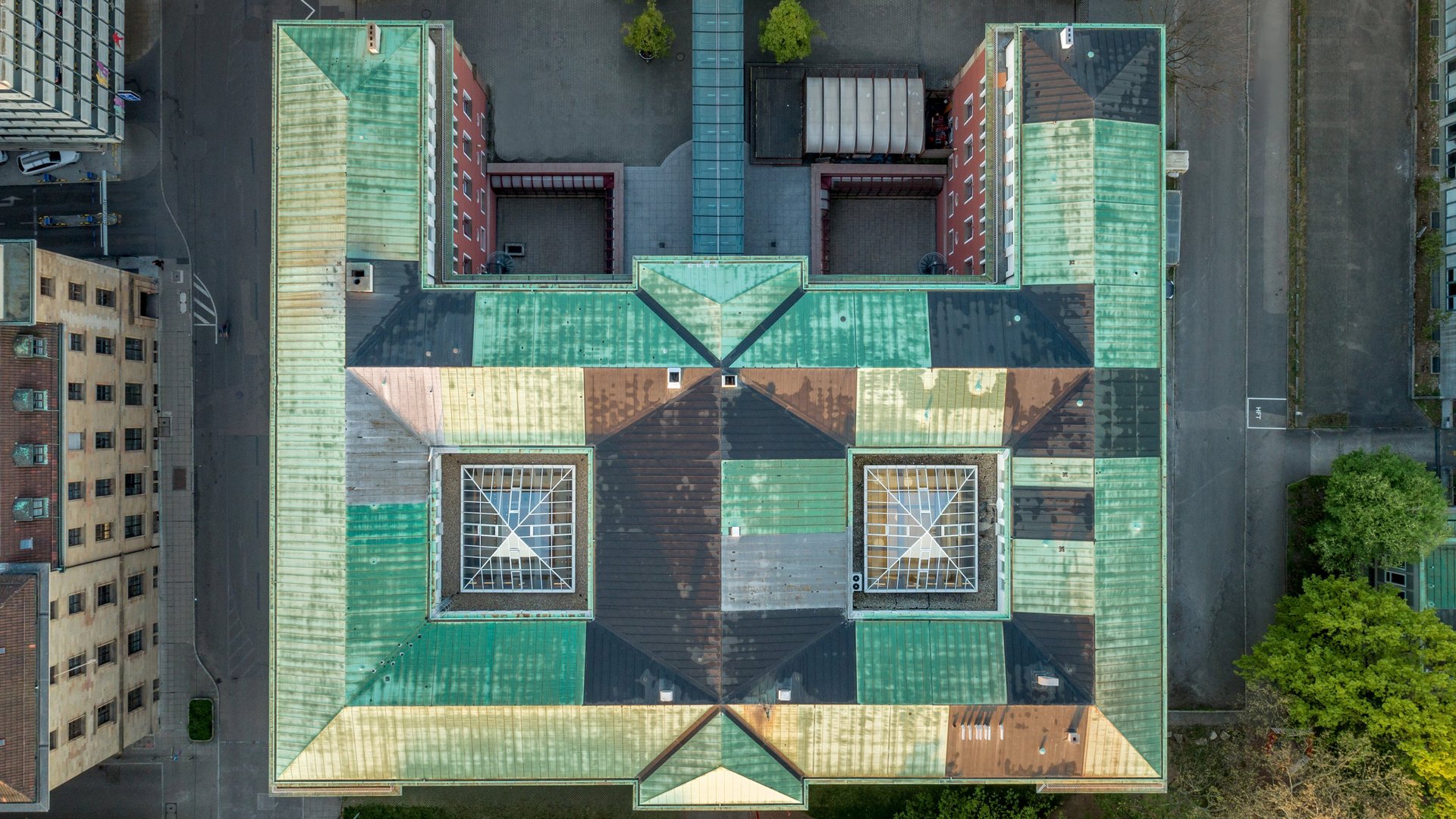 Vogelperspektive der HFT Stuttgart