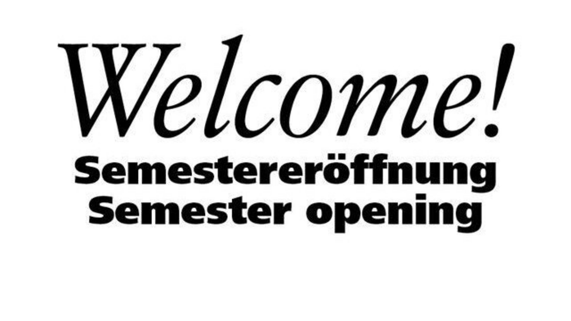 Semestereröffnung