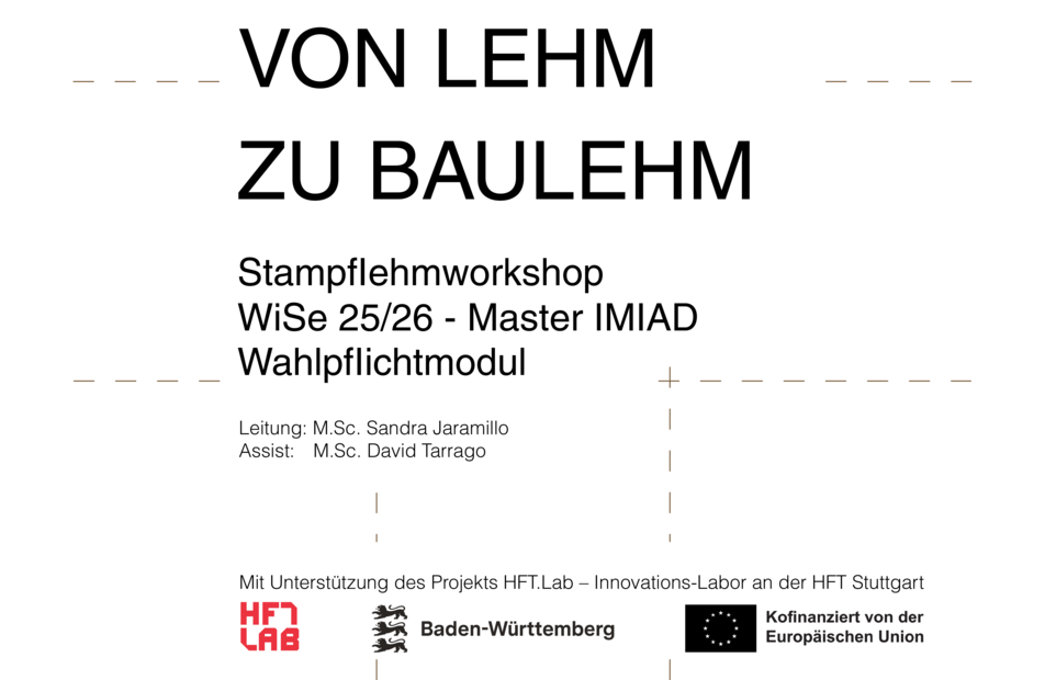 Plakat Ausstellungseröffnung Von Lehm zu Baulehm