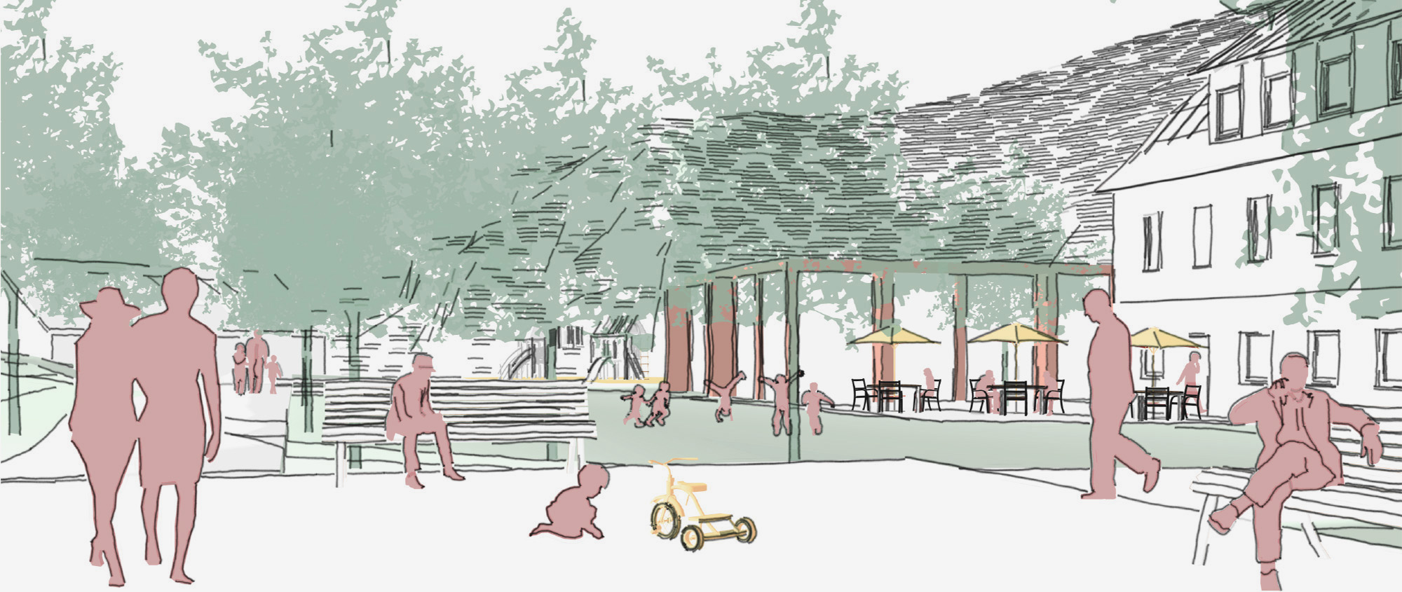 Skizze Park der Studienarbeit Raum für Grau!