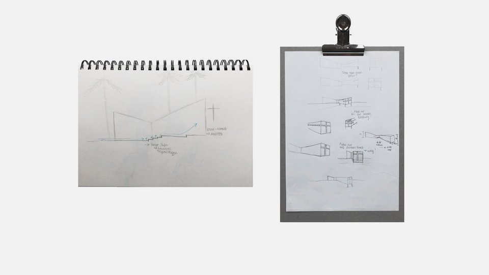Skizzen der Studienarbeit "Waldkapelle"