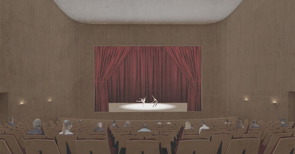 Rendering der Master Thesis Interimsoper Stuttgart