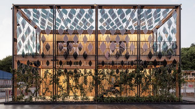 Frontalansicht einer Aussendarstellung des SDE Gebäudes