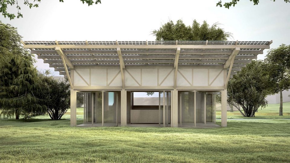 Rendering der Studienarbeit "Das Flügelhaus"