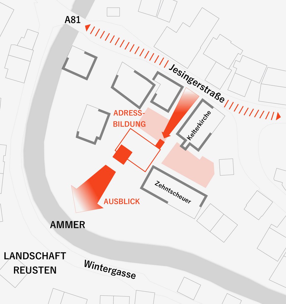 Piktogramm Städtebau der Studienarbeit Entwurf Raum – der Parasit