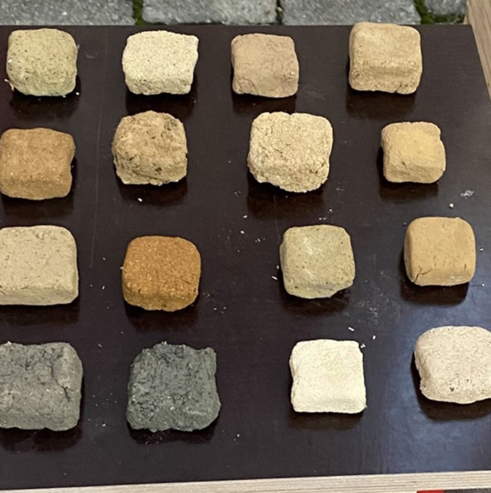 Gestalten des Baumaterials