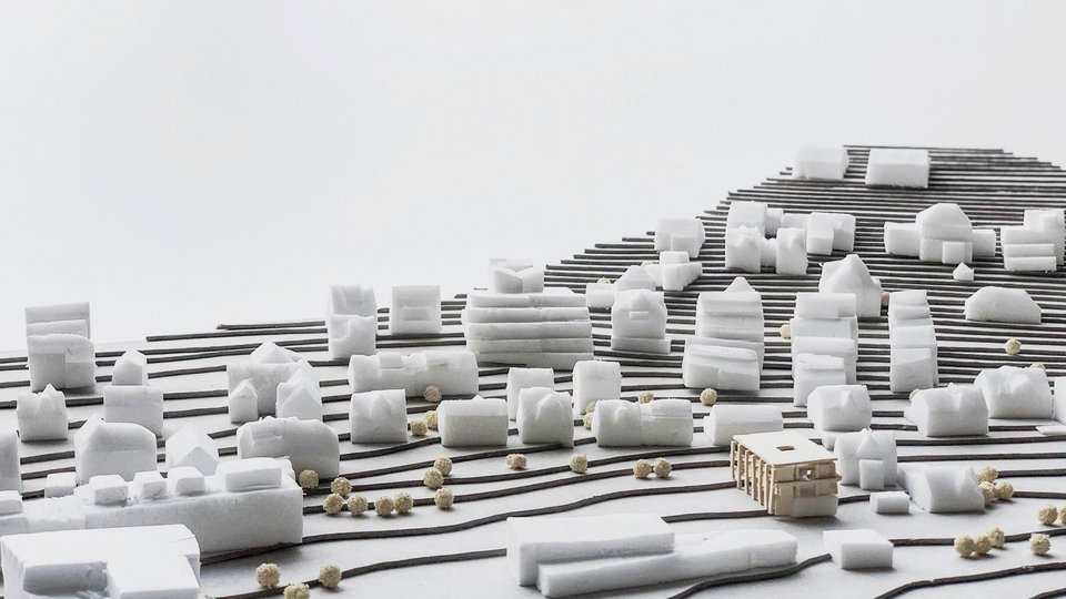 Umgebungsmodell der Bachelor-Arbeit Holzmarkt Bauer – Ein Haus für zehn Studierende