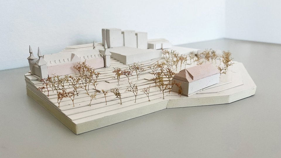 Modellfoto der Studienarbeit Raum für Grau!