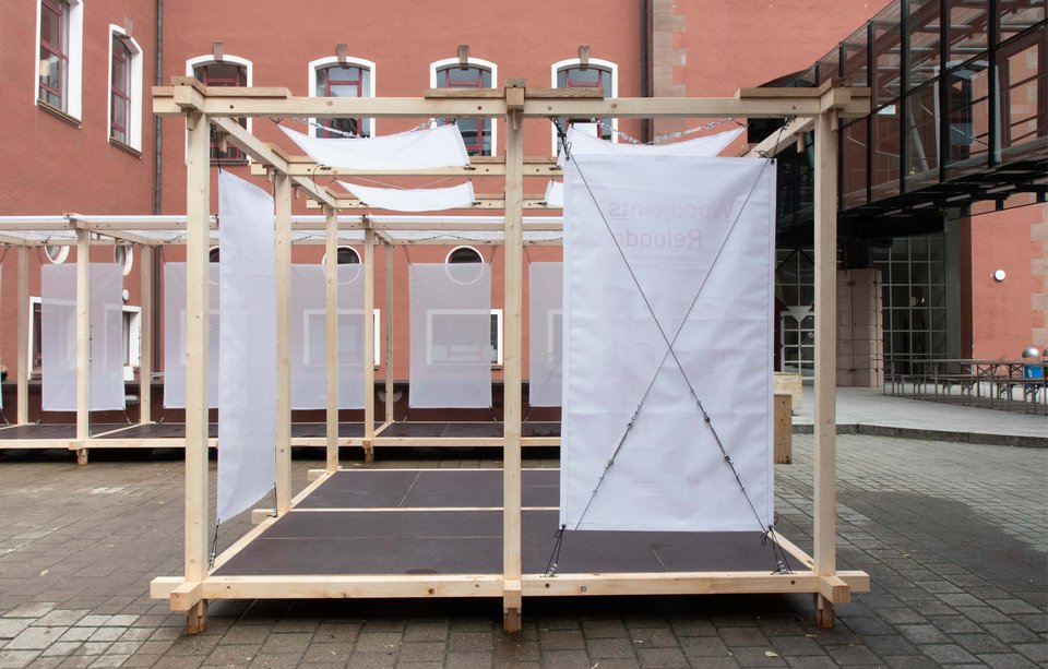 Pavillion des Wahlfplichtfachs WoodJoints Reloaded