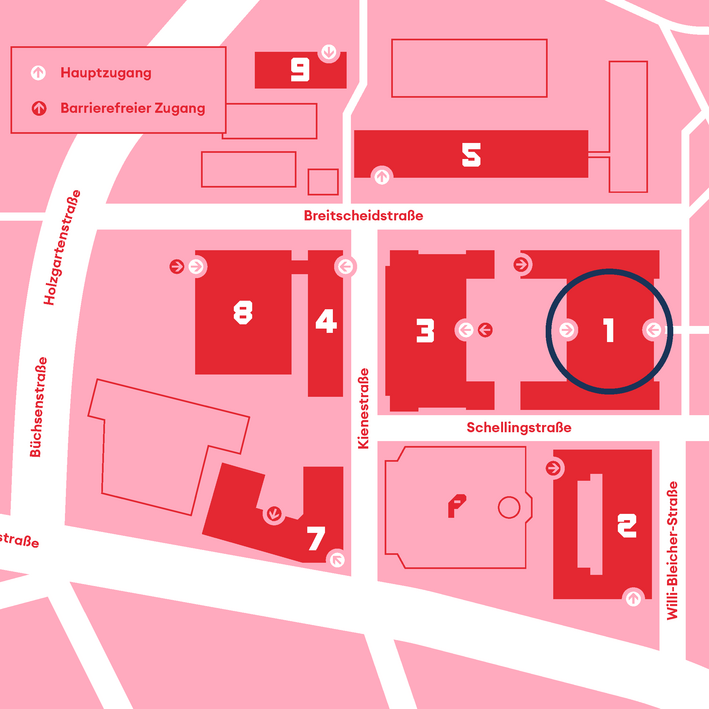 Lageplan HFT Bau 1