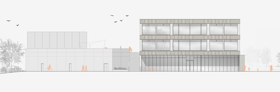Ansicht Nord West der Studienarbeit Fasanerie – Roots & Routes