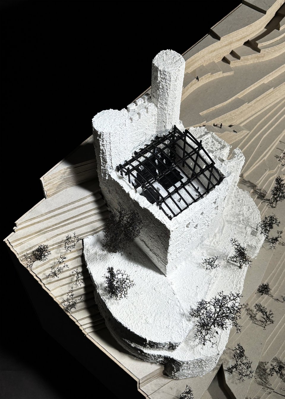 Modellfoto der Masterthesis Mühlstein Musikakademie