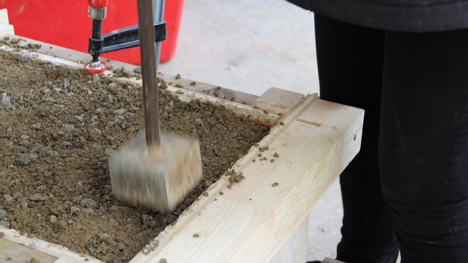 Bei der Arbeit für das Reallabor "the Dächle"