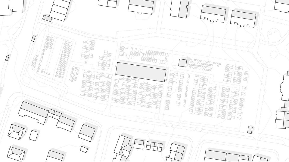 Lageplan der Bachelor-Arbeit Aussegnungshalle