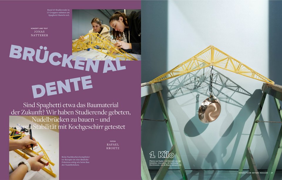 Doppelseite aus dem Beitrag des Magazins der Süddeutschen Zeitung 