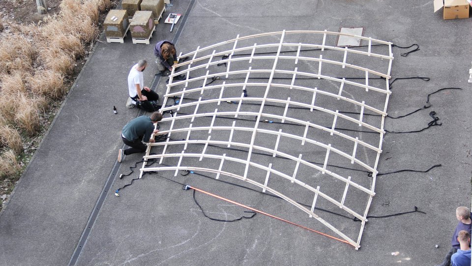 Bei der Arbeit für das Reallabor "the Dächle"