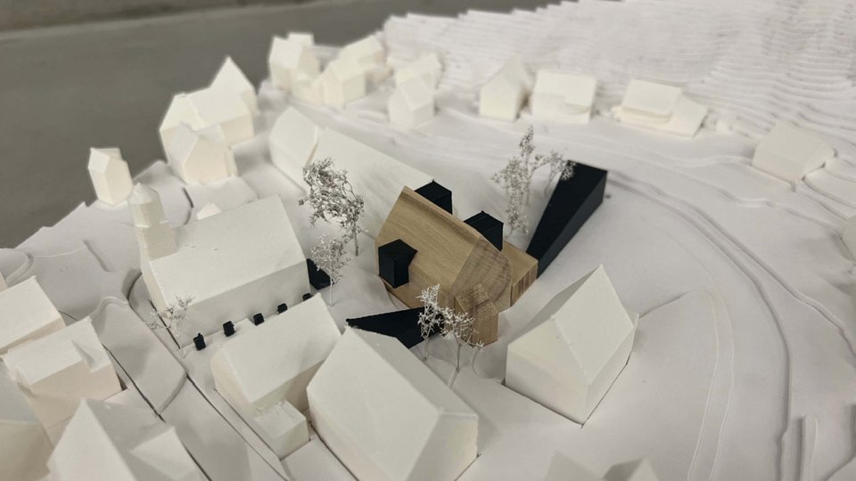 Architekturmodell der Ausstellung