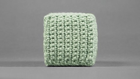 Materialwürfel aus Baumwolle