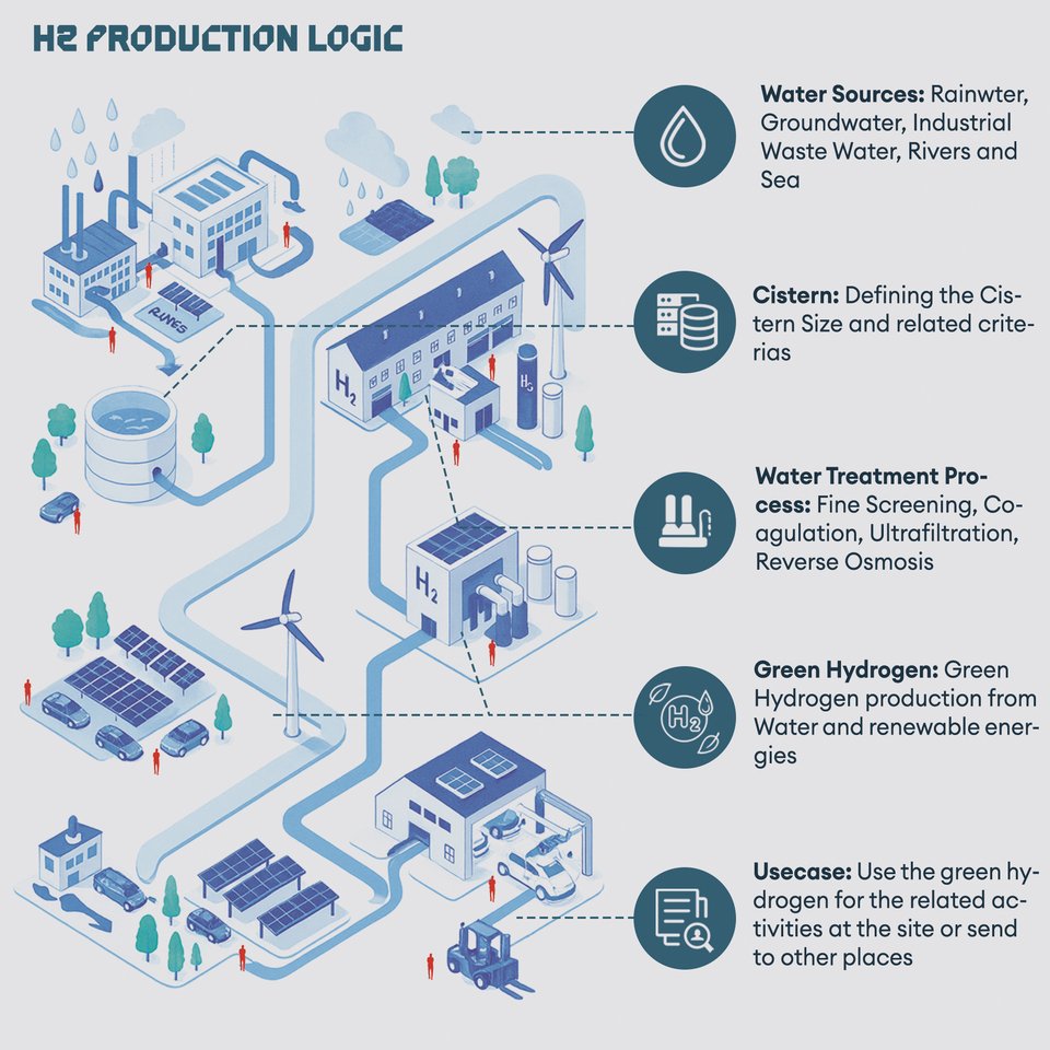 Diagram of the Hydrogen Production Process