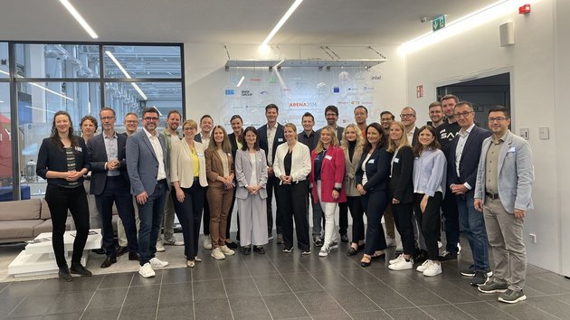 Gruppenbild bei der politischen Sommertour