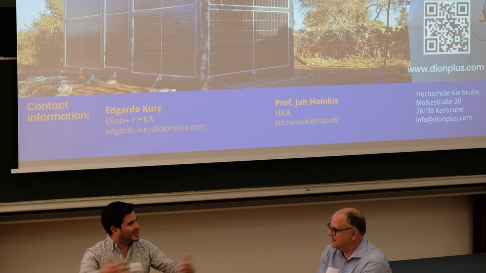 Referenten im Austausch zu EU Projekten der Hochschule Karlsruhe