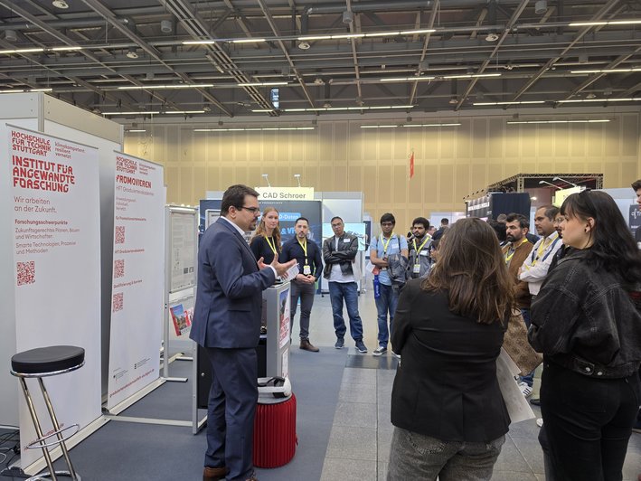 Messestand mit Teilnehmenden des Career Walk & Career Lunch der Wirtschaftsförderung Region Stuttgart GmbH auf der XR EXPO 2026