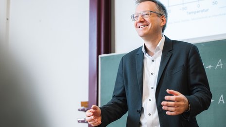 Professor in Vorlesung
