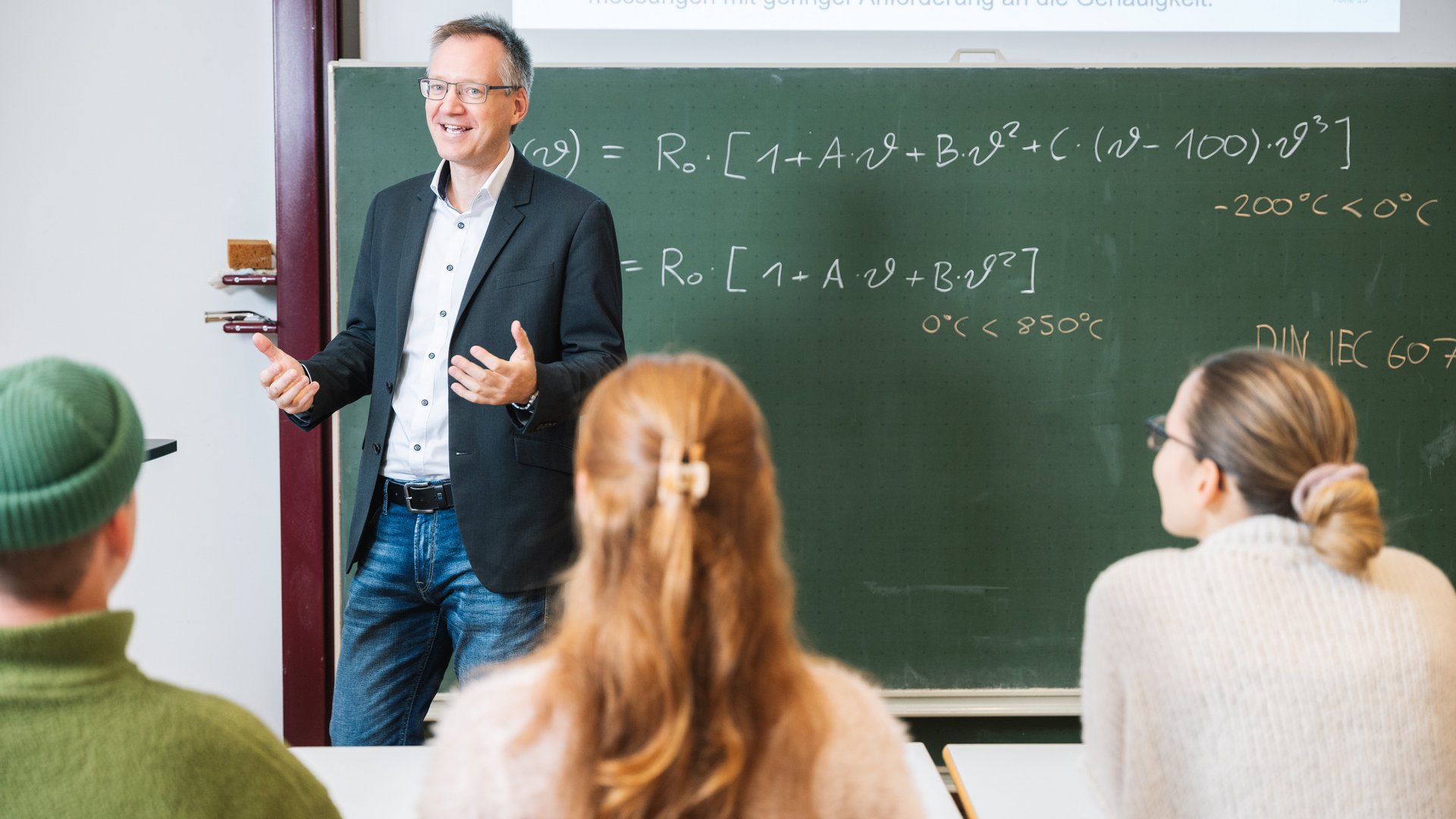 Professor in Vorlesung