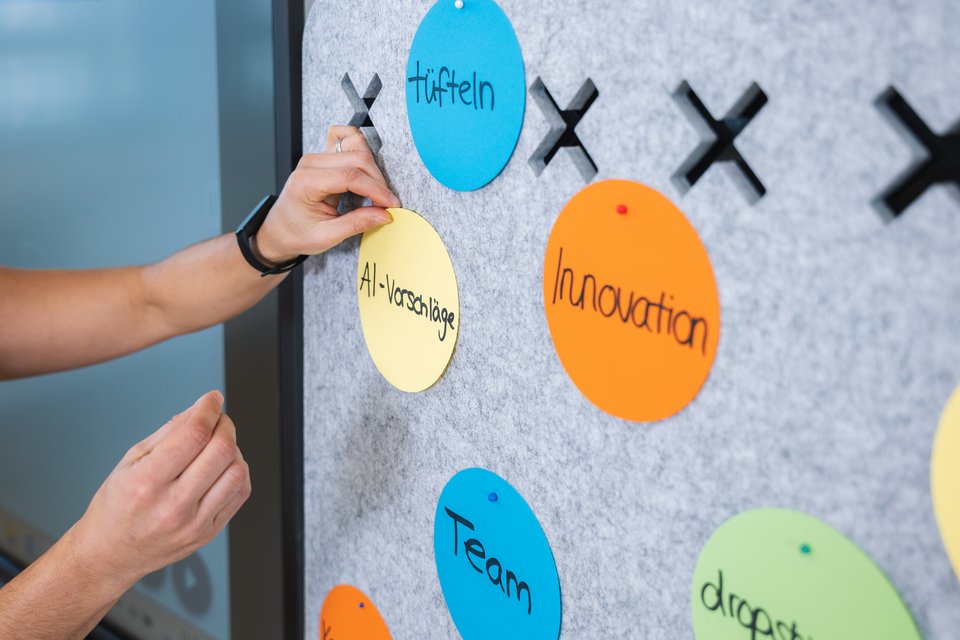 Pinnwand mit Ideen
