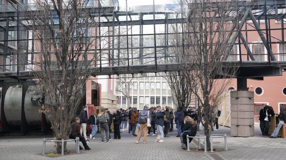 Innenhof der HFT Stuttgart