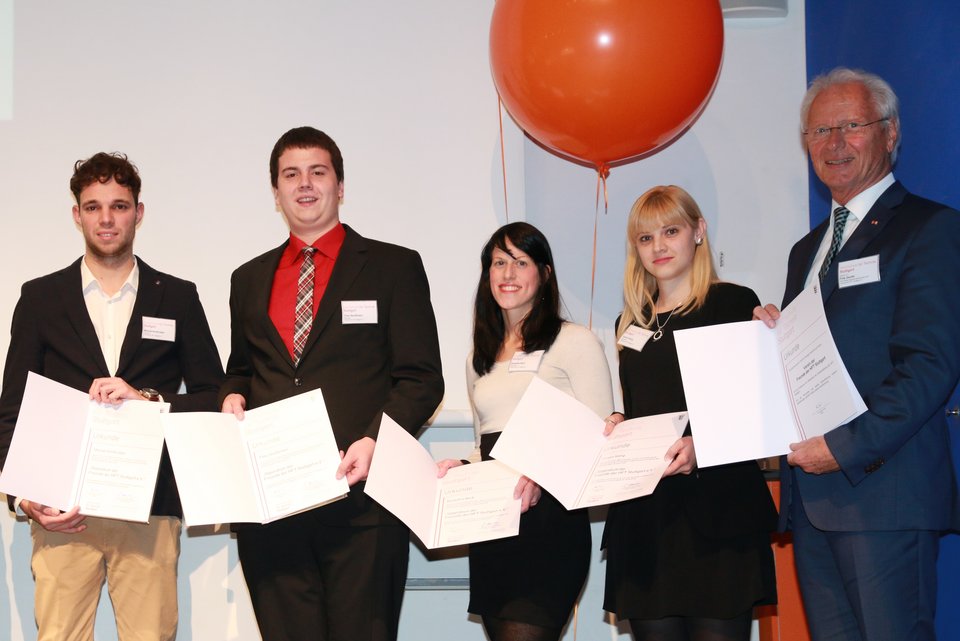 Fritz Deufel und Stipendiaten