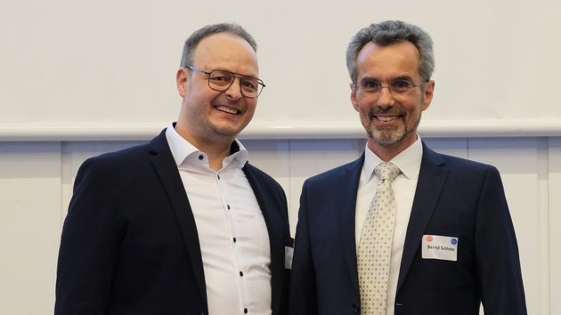 Björn Riker und Bernd Göhner auf der Bühne
