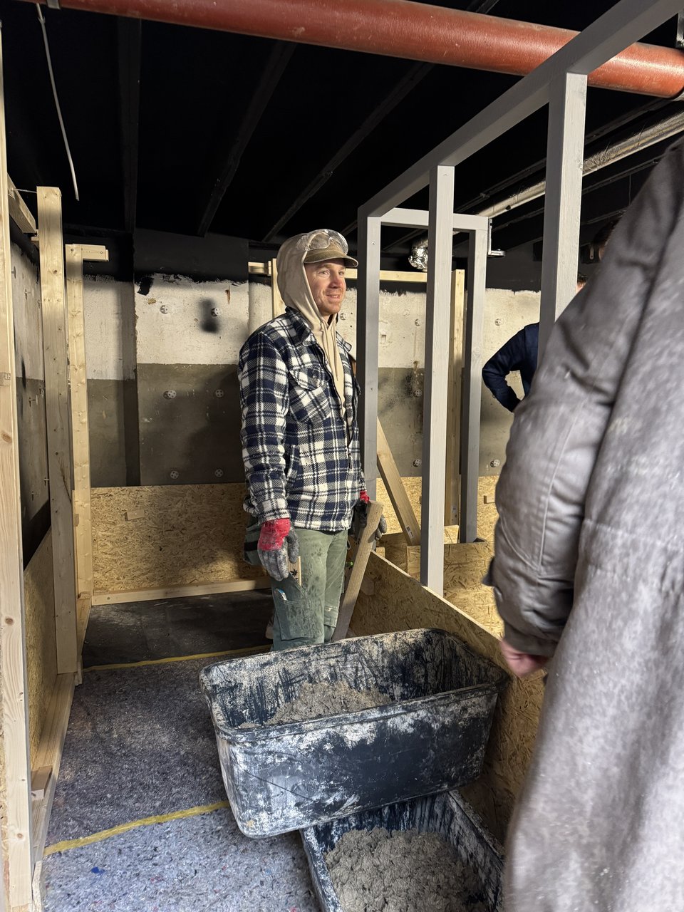 Innenraum Raum der Stille im Rohbau