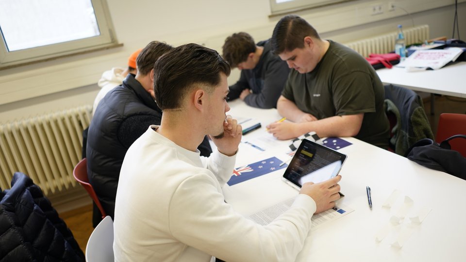 Studenten arbeiten für das Klimplanspiel 2025