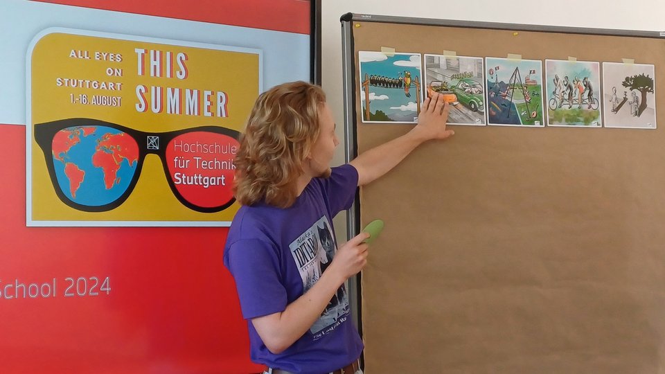 Präsentation während der Summer School