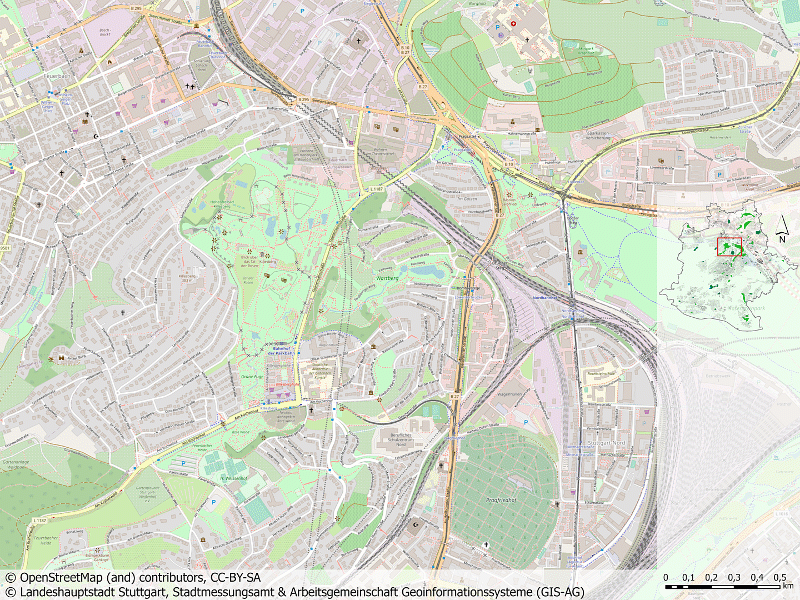 Geoinformatik-Analyse: Erreichbarkeit von Grünflächen