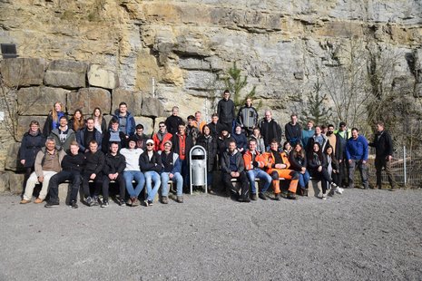 Gruppenbild Vermessungs- und Geoinformatik-Studierende der HFT und aus Brasilien