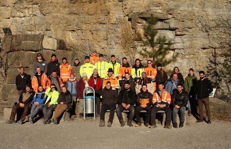 Gruppenbild beim Integrierten Vermessungsprojekt (IVP) 2025