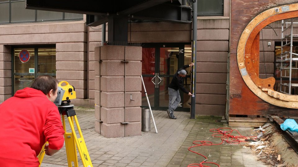 Vermessung des Block4 Neubaus