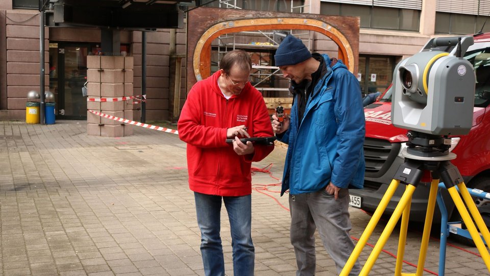 Vermessung des Block4 Neubaus