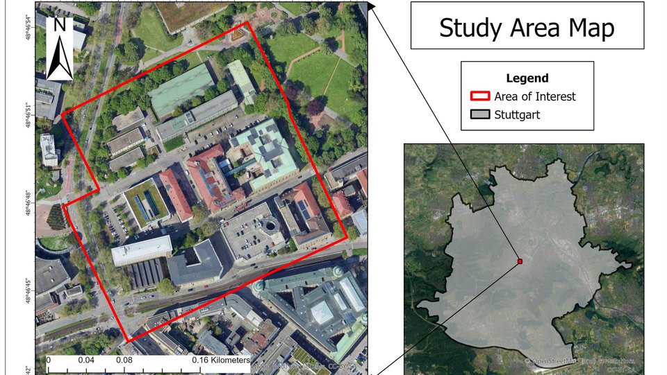 Karte des Untersuchungsgebiets