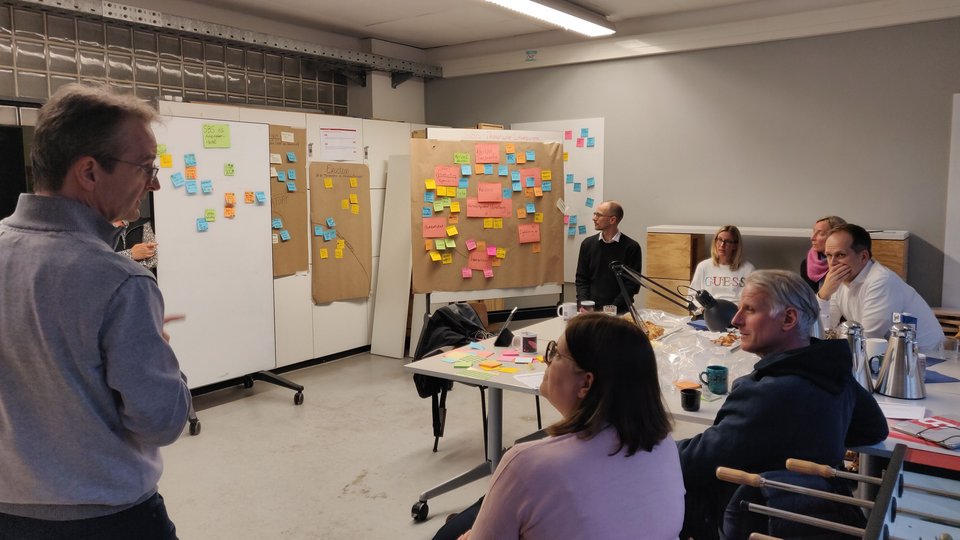 Fotos von einem Workshop