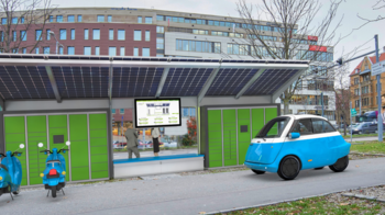 Eine Mobilitätsstation